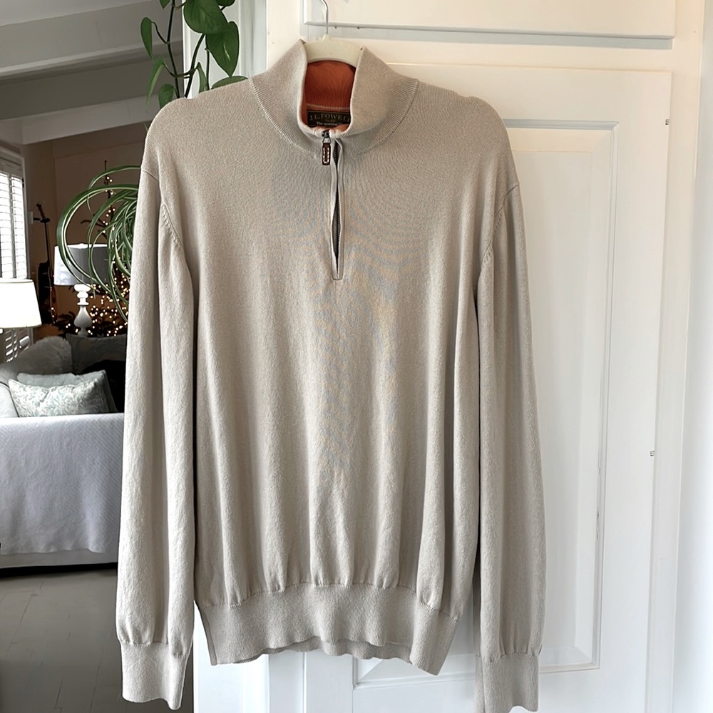 J.L. Powell Quarter Zip Sweater XXL